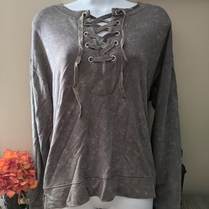 Gray sweatshirt